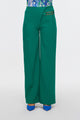 Semperiba Zincir Aksesuarlı Yeşil Pantolon