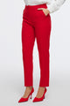 Semperiba Broş Detaylı Pantolonlu Kırmızı Takım