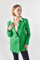 Semperiba Jessica Oversize Metal Düğmeli Cep Detaylı Ceket Yeşil